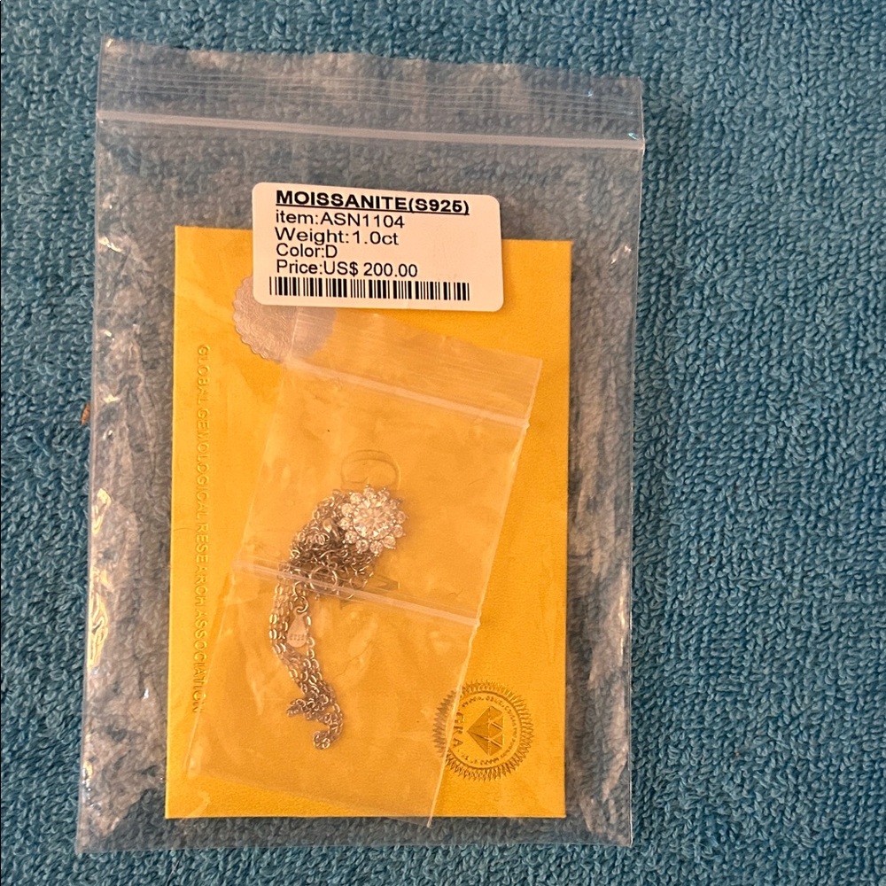 Moissanite Silver Necklace